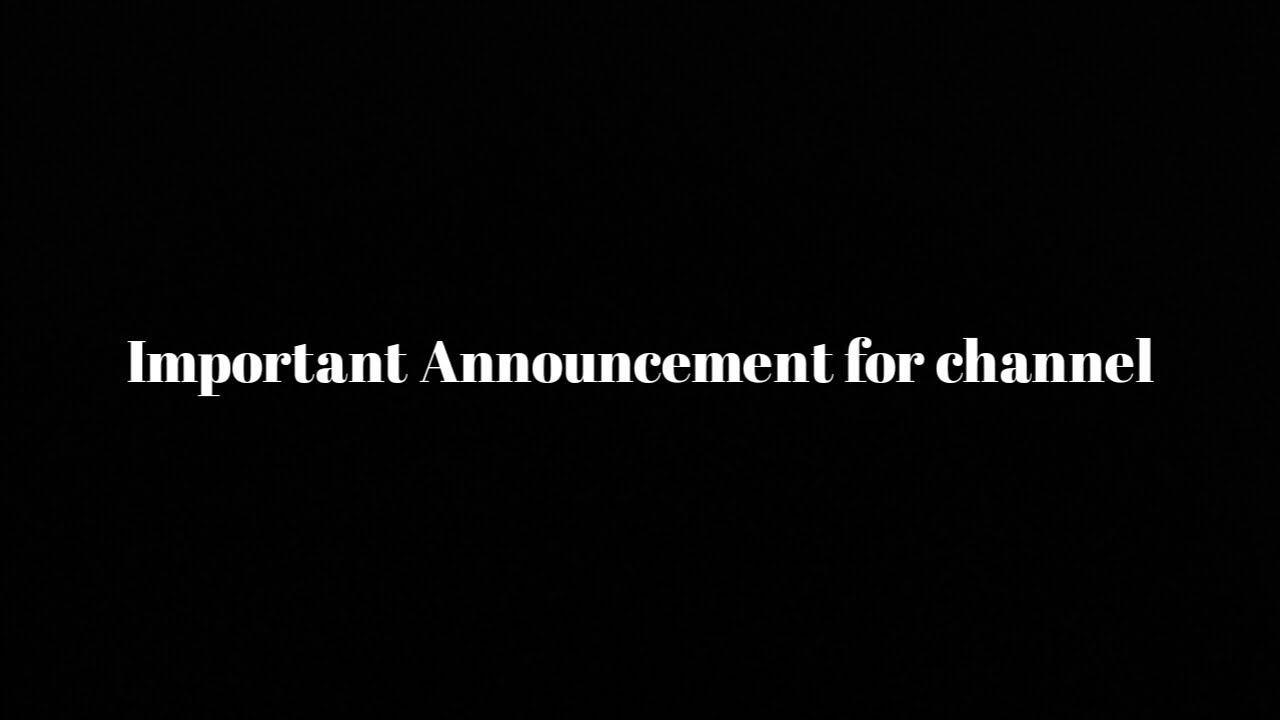 Important Announcement for channel | Tech with Pratyush