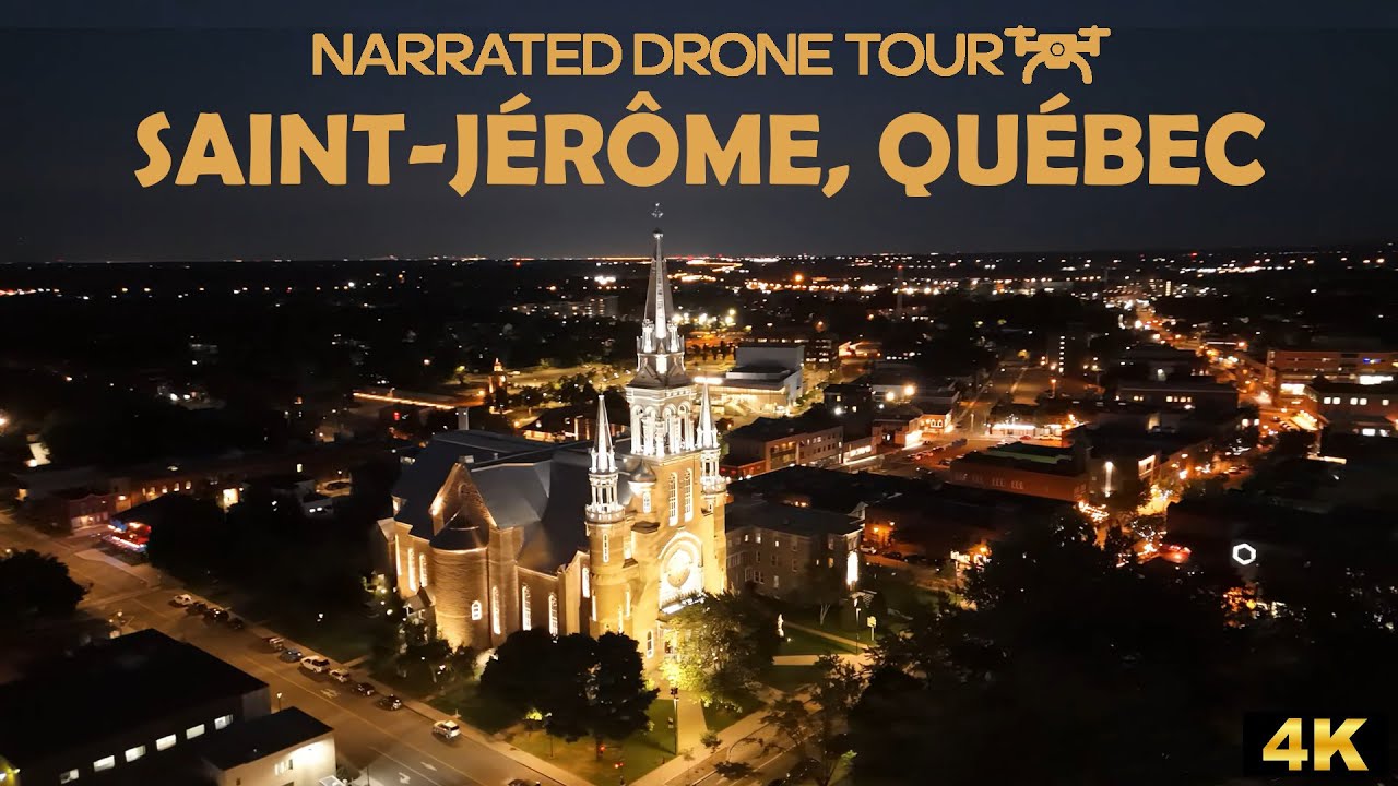 ⚜️ 🌄 Breathtaking 4K Drone Tour of Saint-Jérôme, Québec 🇨🇦 | Discover Quebec’s Hidden Gem!