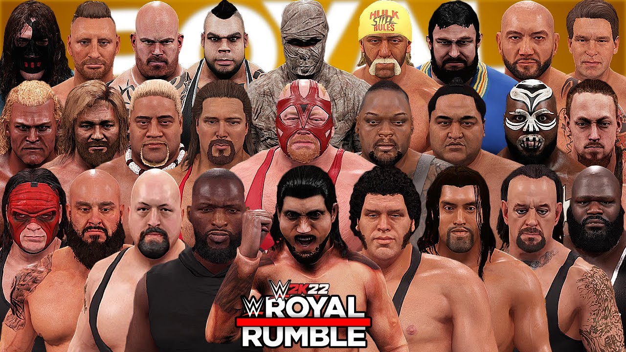 Королевская битва 50 гигантов! — WWE 2K22