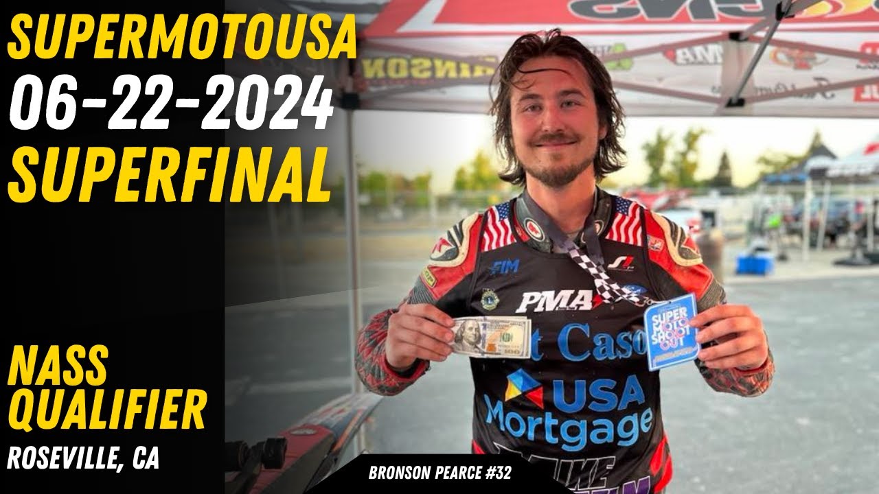 SupermotoUSA - North American Supermoto Shootout Qualifier - Roseville CA - Pro Supermoto Superfinal