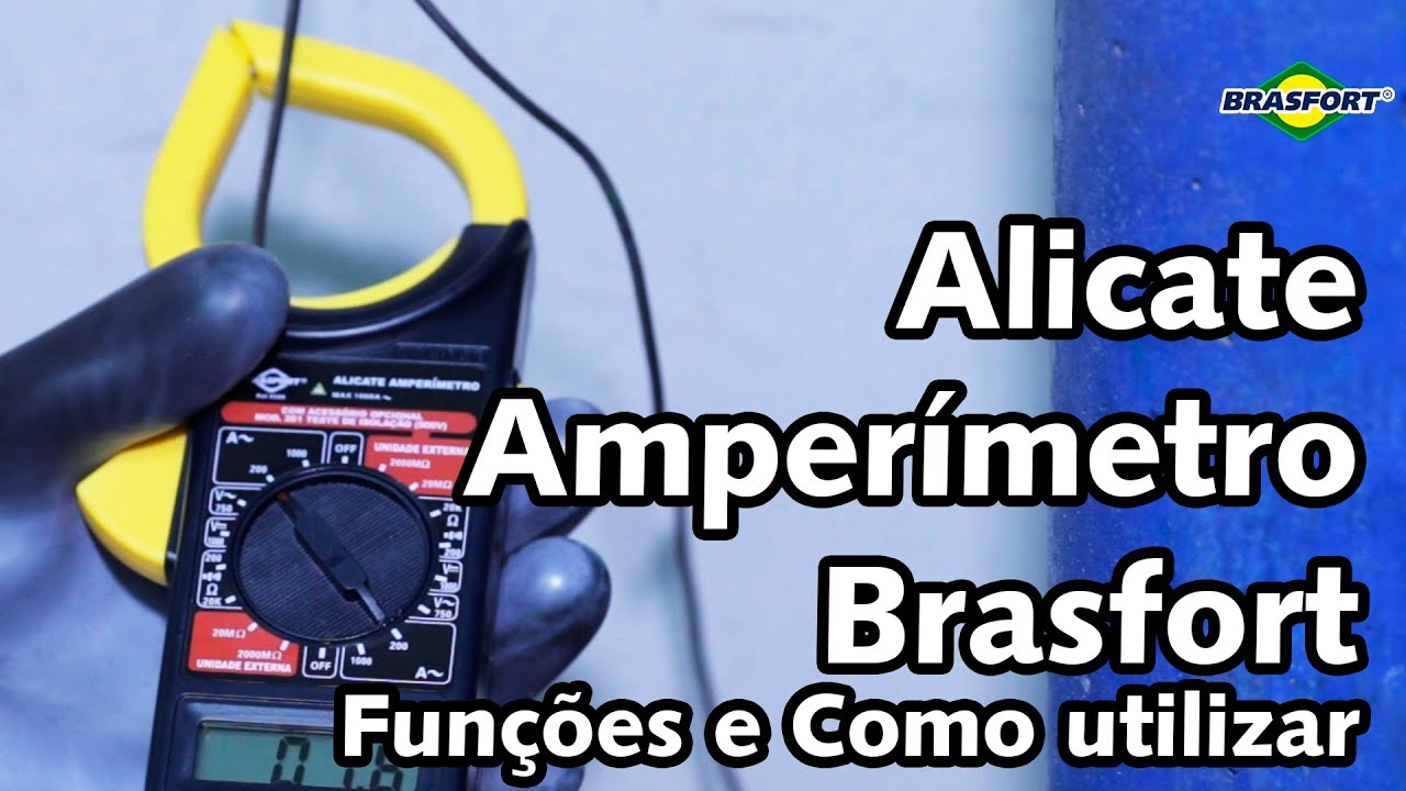 Alicate Amperímetro Brasfort 8559 - como usar