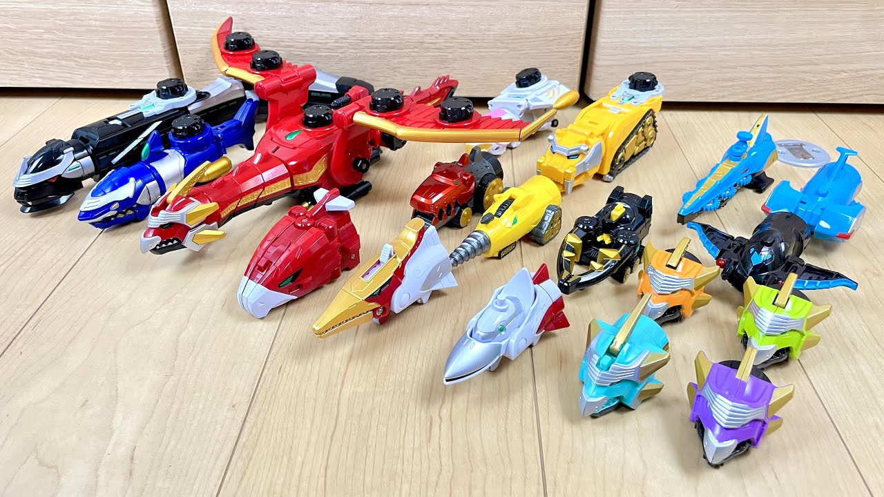 【PowerRangers Megaforce】🐉🦈🦅🐍🐅Part1 オレがヘッドだ⁉︎ゴセイジャーのDXゴセイグレートで遊んでみた