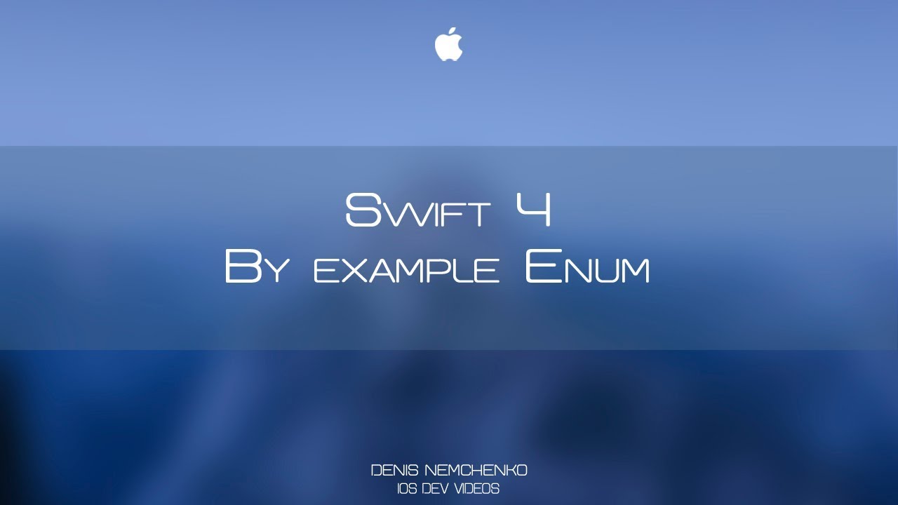 Swift by example: Enum #Swift4, #Enum
