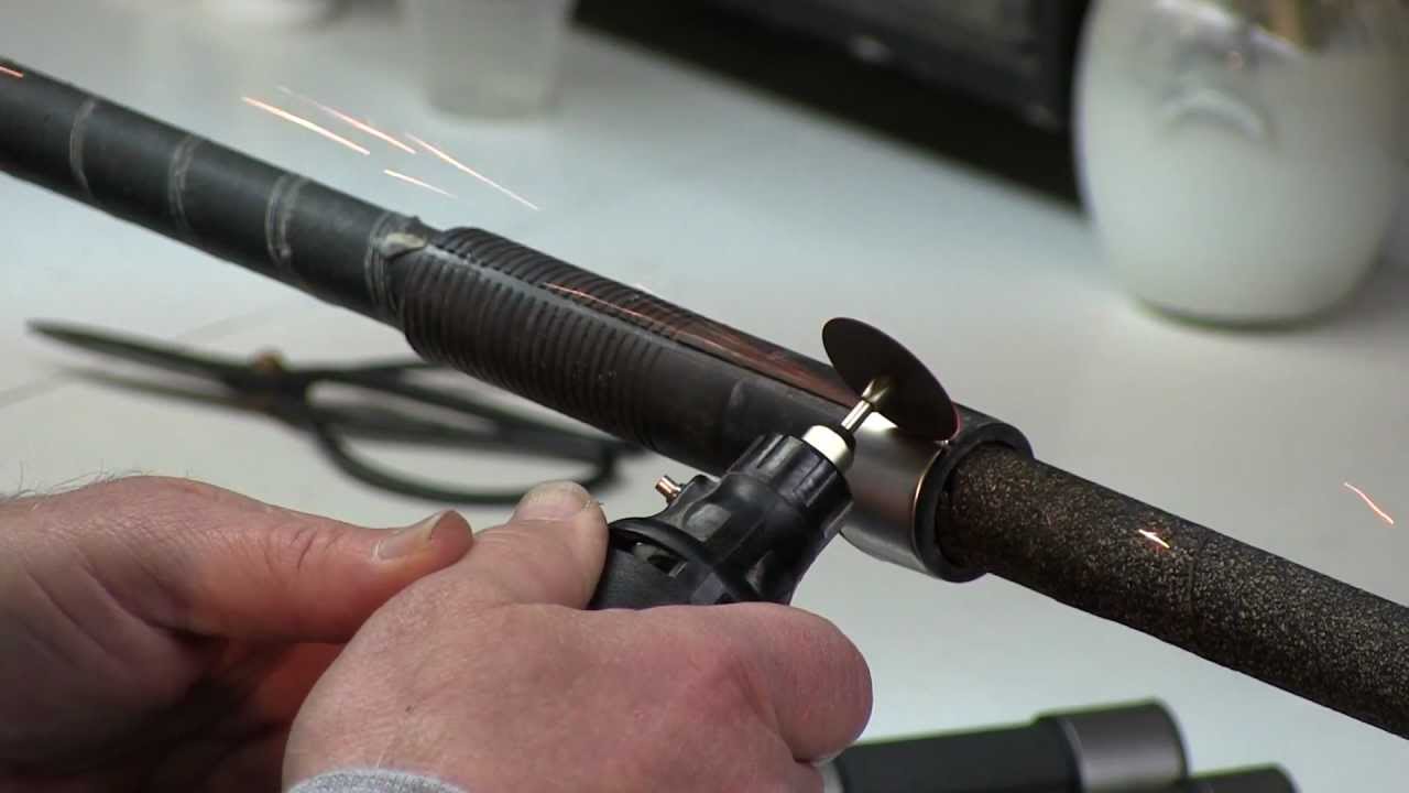 Replacing a reel seat on a finished surf rod with Lou Caruso