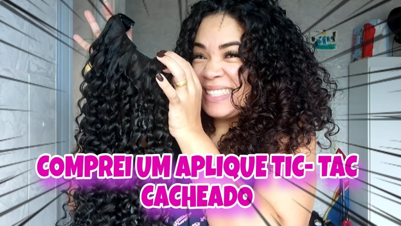 APLIQUE TIC-TAC CACHEADO - ALONGAMENTO EM CASA