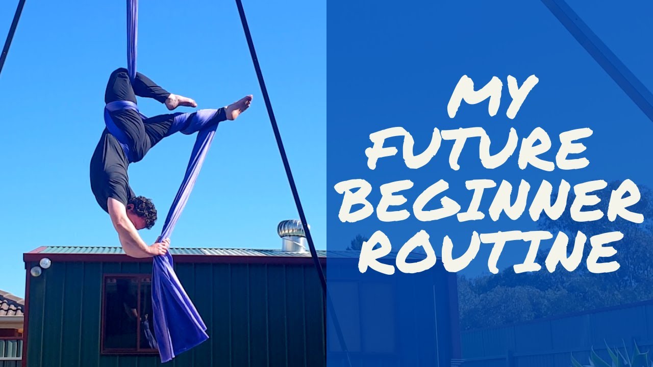 Aerial Silks BEGINNER routine | Easy aerial silks performance to My Future by Billie Eilish