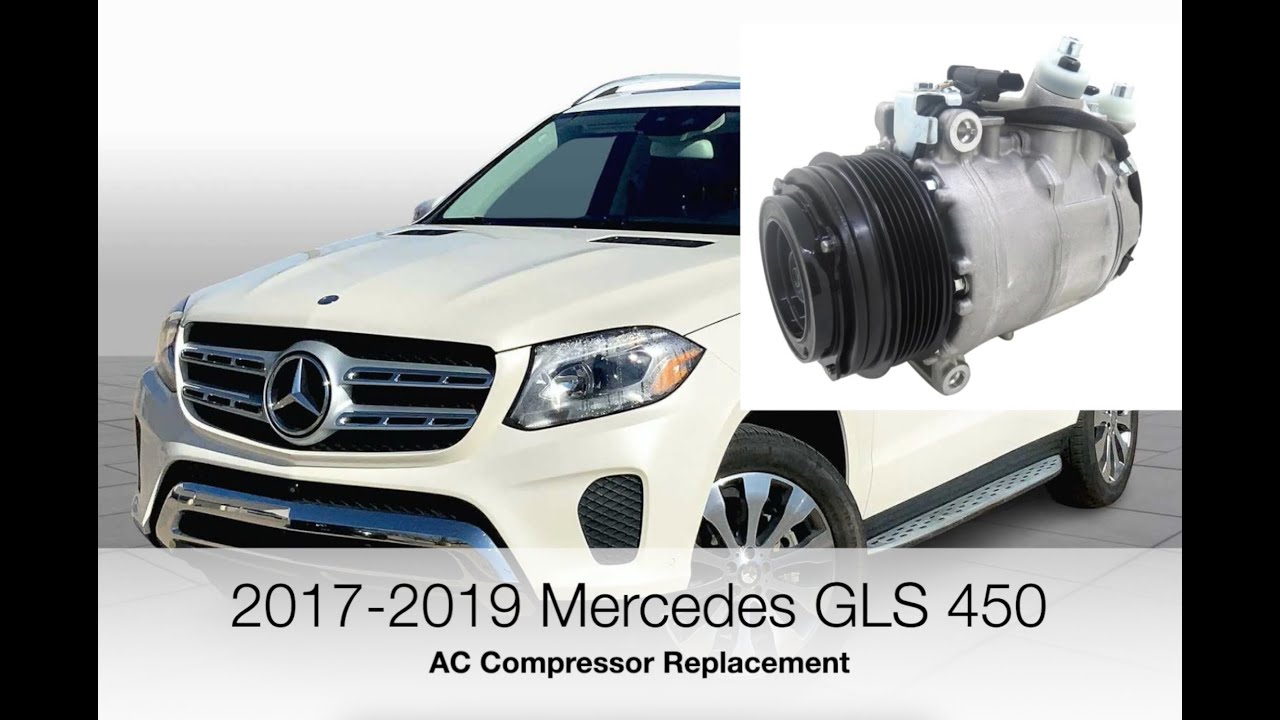 Замена компрессора кондиционера Mercedes Benz GLS 450 2017-2019 X166. Простой и удобный ремонт св...