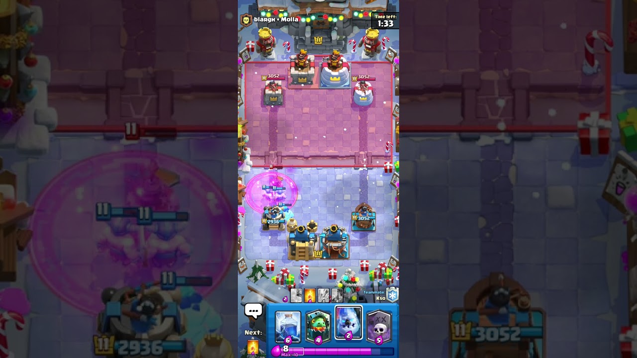 Clash Royale snowstorm gamemode with random deck