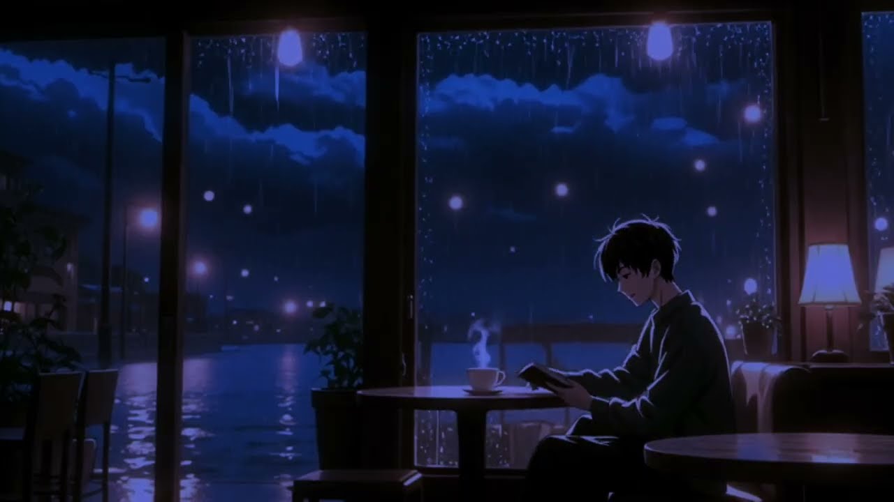 Rain on Window at Night – 2 Hours of Relaxing Rain Sounds for Sleep & Study