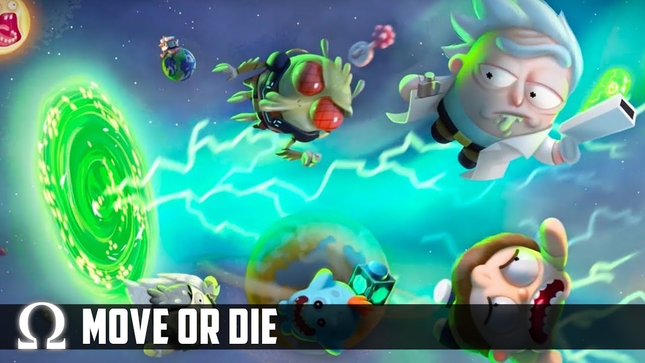 RICK & MORTY'S MINIGAME RAGE CHAMBER! | Move or Die Funny #4 Moments Rick & Morty Edition