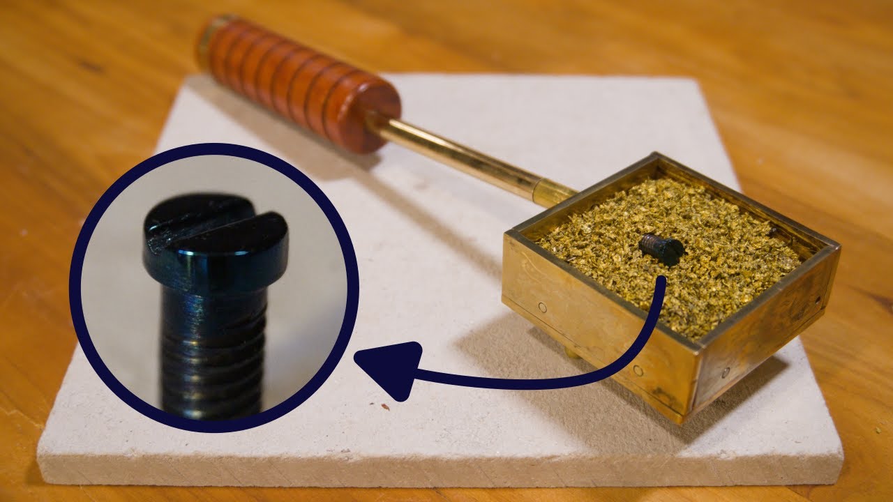 How to make a tray for hot bluing steel