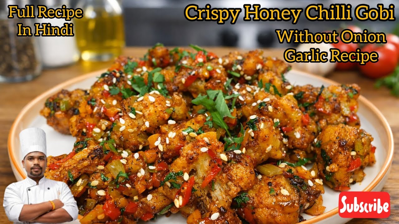 Restaurant Style Crispy Honey Chilli Cauliflower Recipe #viralrecipe 