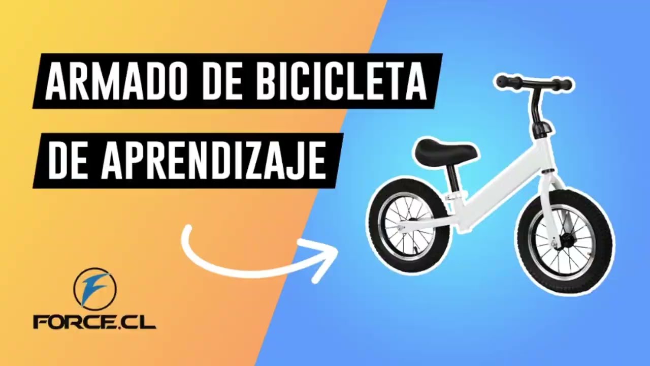 Cómo armar Bicicleta de Aprendizaje (sin pedales)