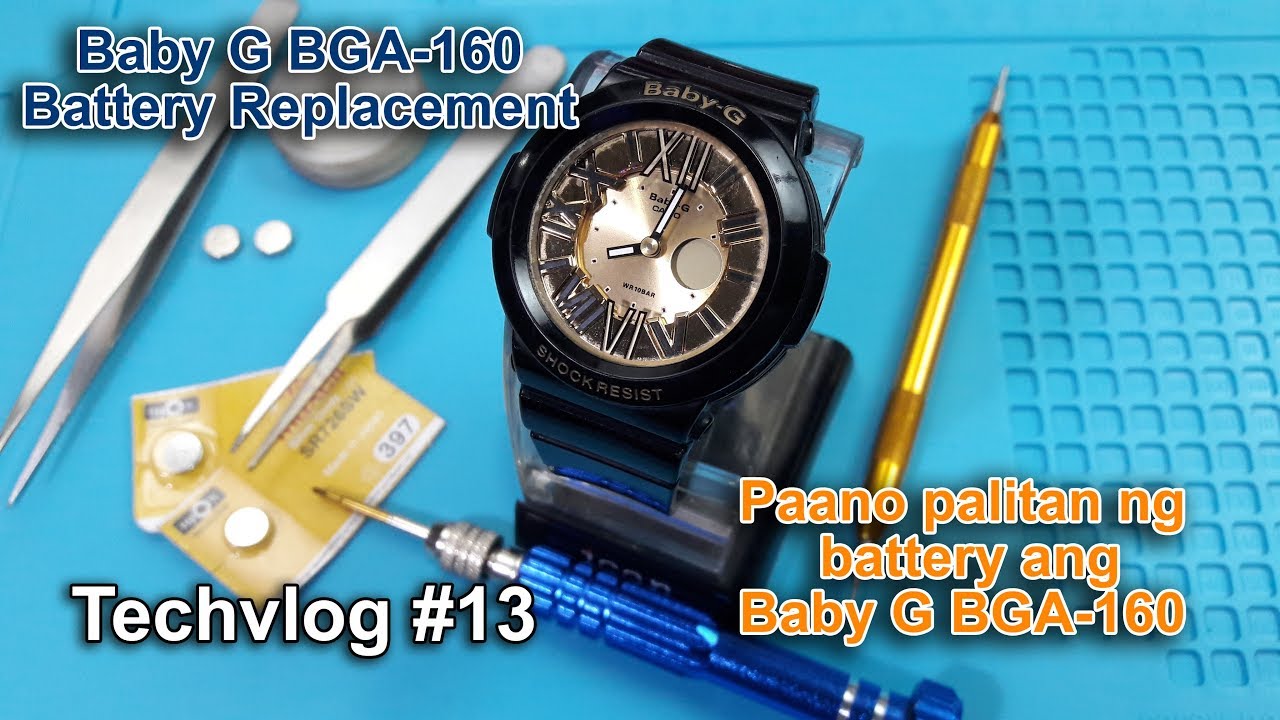 Baby-G DIY Battery replacement- BGA-160, paano palitan ng battery ang Baby G