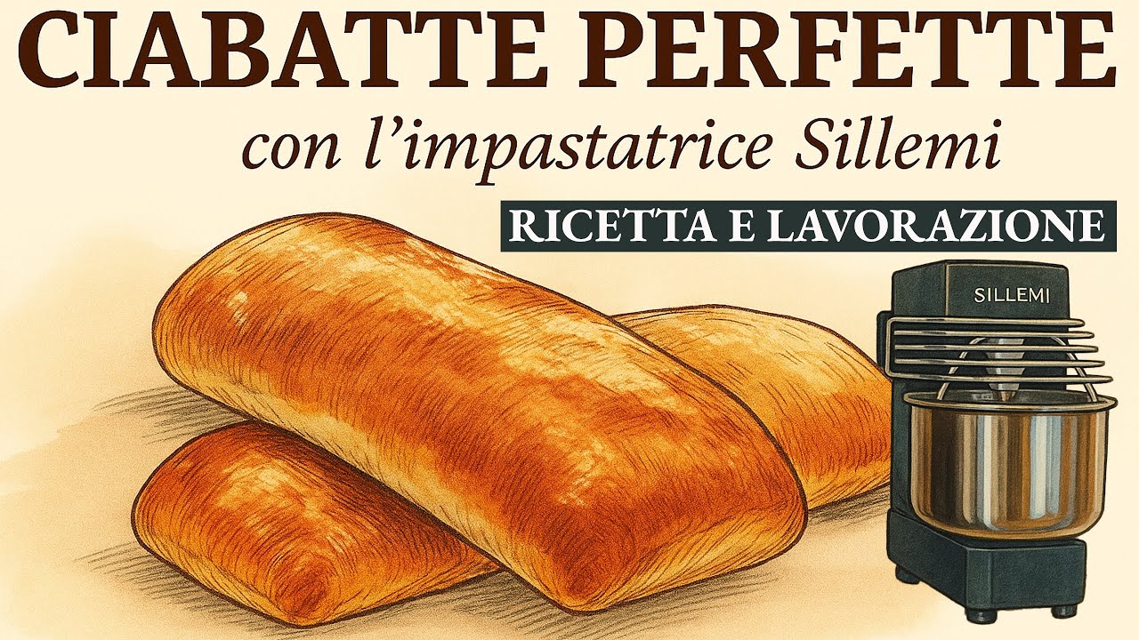 Ciabattine perfette con l'impastatrice Sillemi