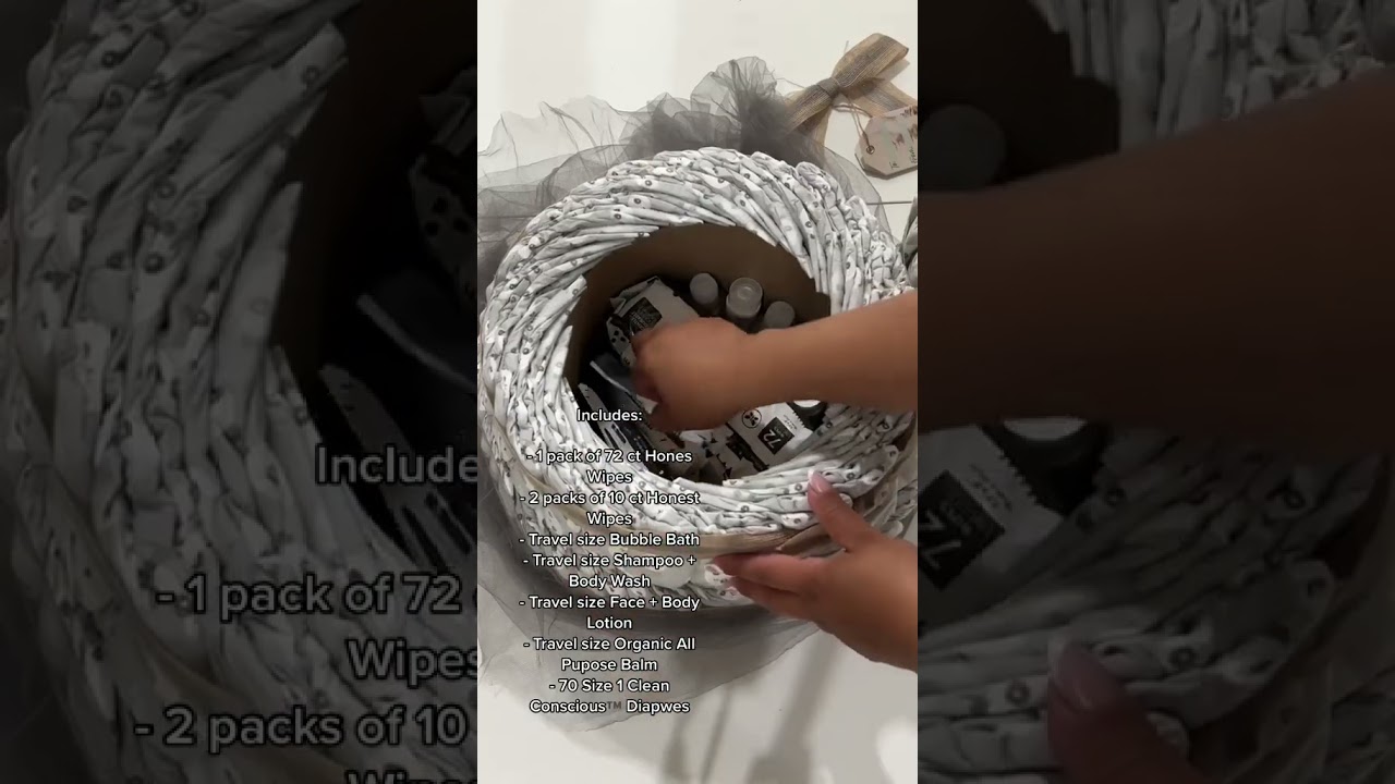 Unwrap a Deluxe Diaper Cake with us!