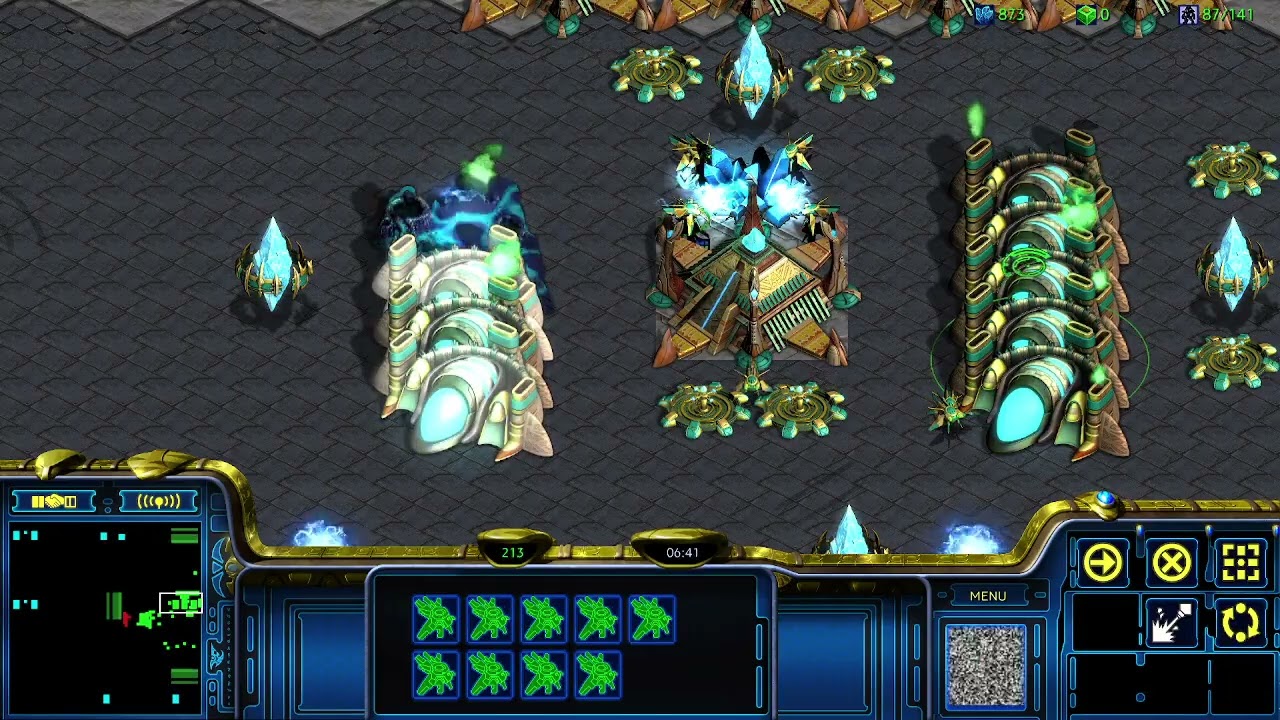 1V1 vs Terran. He almost got me