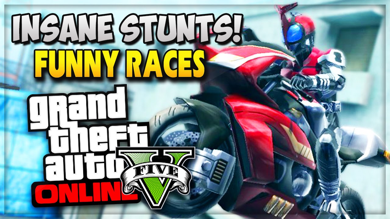 GTA 5 Insane Stunts & Races! - GTA 5 Online Funny Moments (GTA V Funny Games & Deaths)