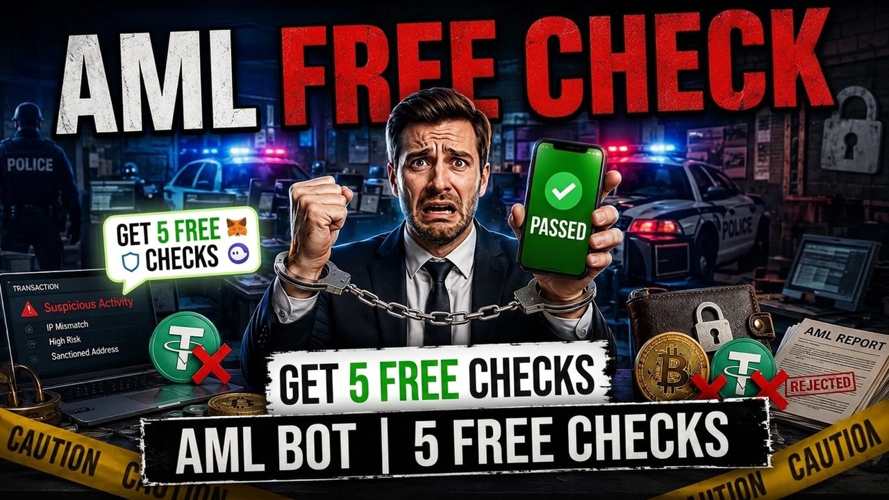 AML CHECK BOT | ANTI MONEY LAUNDERING CRYPTO | 5 FREE CHECKS - TRUST, METAMASK OR PHANTOM WALLET