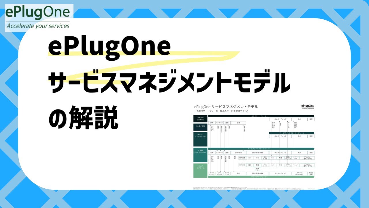 ePlugOneサービスマネジメントモデルの解説
