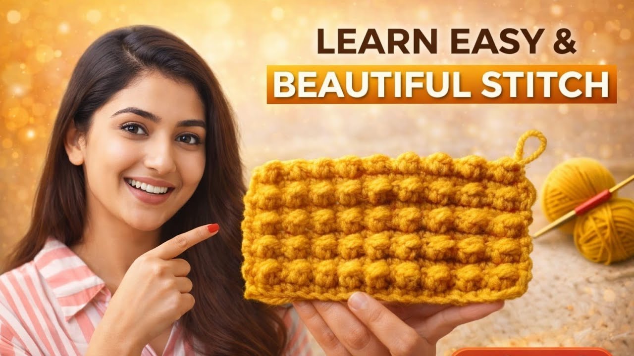 Easy and beautiful crochet stitch/soft & cozy crochet