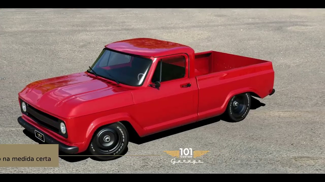Projeto 3D para Pickup Chevrolet C10 1974 Customizada