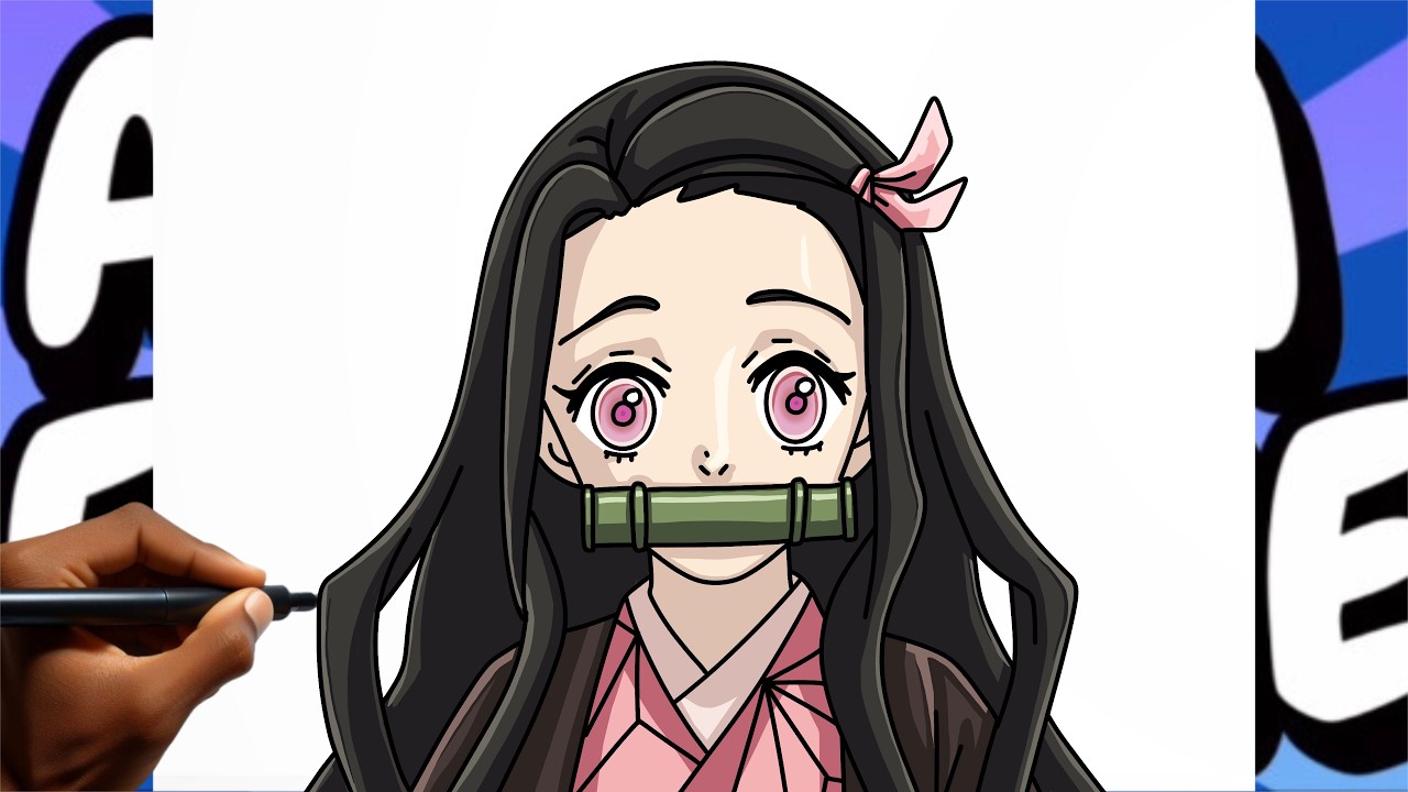 How to Draw Nezuko Demon Slayer Easy Step by step