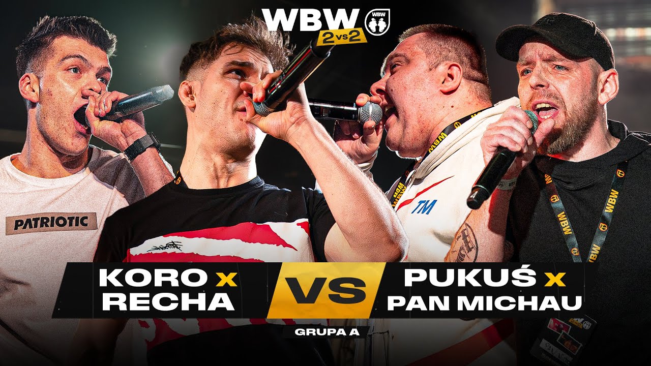 KORO/RECHA 🆚 MC PUKMEN/PAN MICHAU 🎤 WBW 2vs2 Freestyle Bitwa Dw&oacute;jek 2025 (Grupa A)