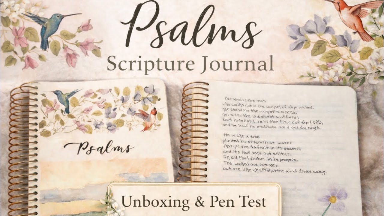 Is This Psalms Journal Worth It? Unboxing, Pen Test & Scripture Writing