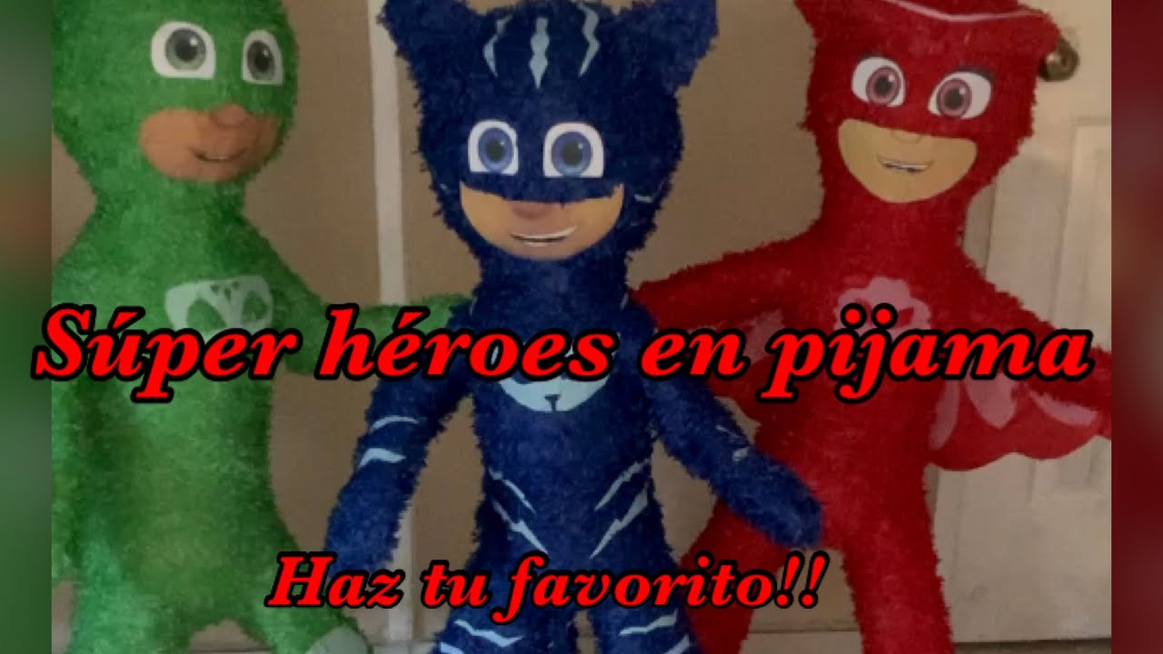 PJ masks piñata/ súper héroes en pijama/ súper fácil!