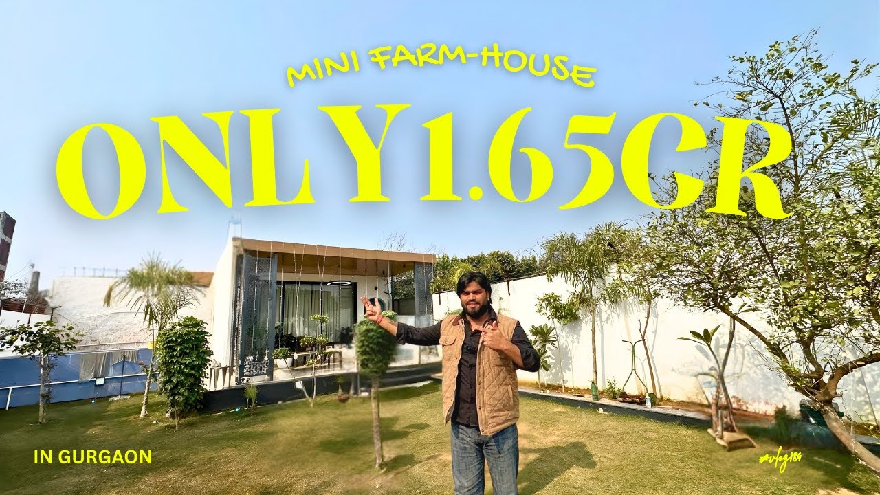 Fully Furnished Mini Farmhouse in Gurugram | Luxury Living at ₹1.65 Cr