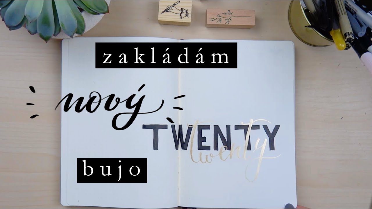 Zakládám nový bullet journal 2020