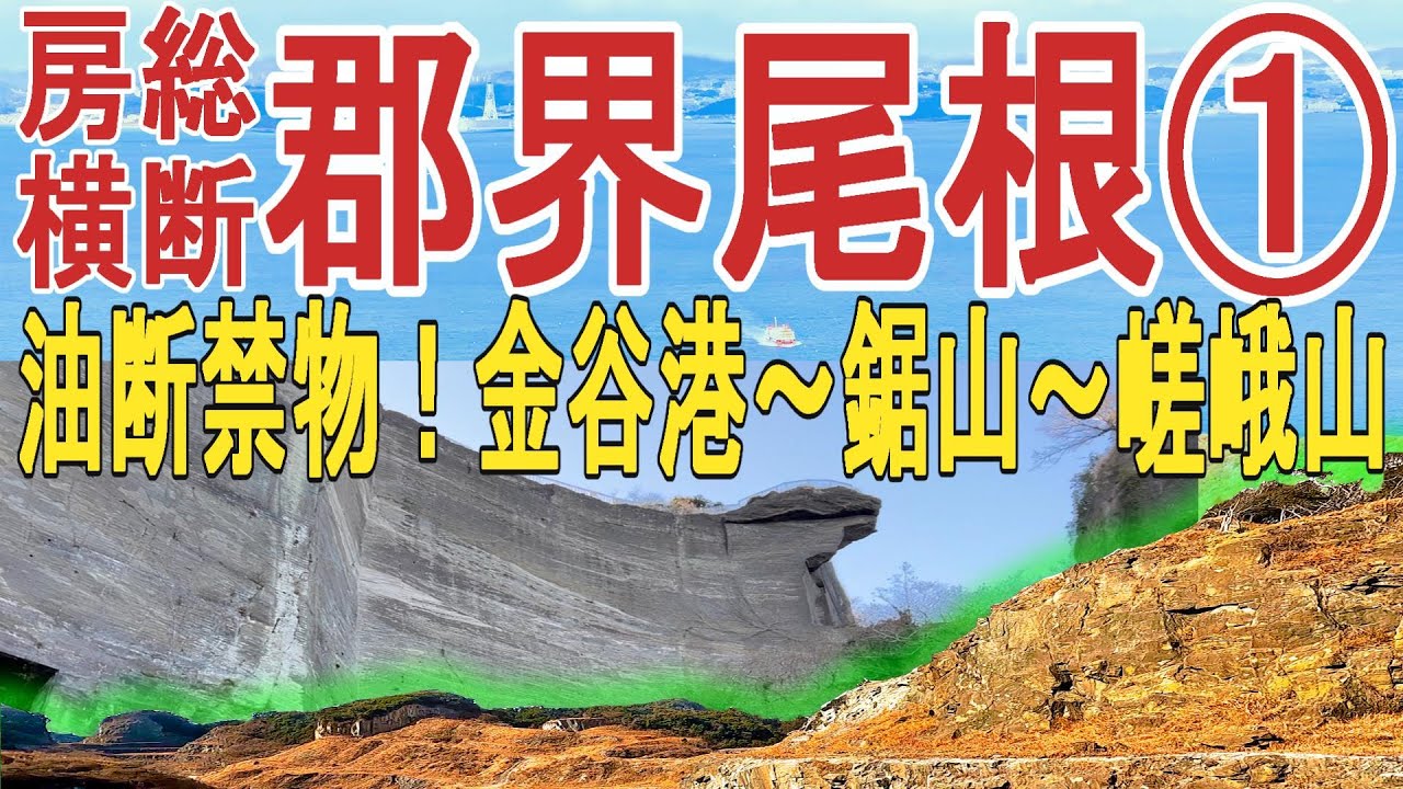 【房総郡界尾根①：秘境】千葉の山と侮るな！鋸山から東へ