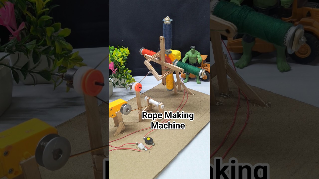 Rope Making Machine with DC Motor |