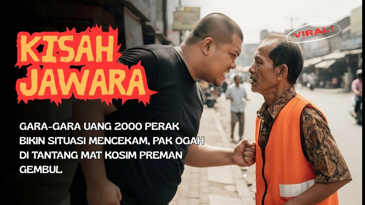 GARA-GARA UANG 2000 PERAK BIKIN SITUASI MENCEKAM, PAK OGAH DI TANTANG MAT KOSIM PREMAN GEMBUL