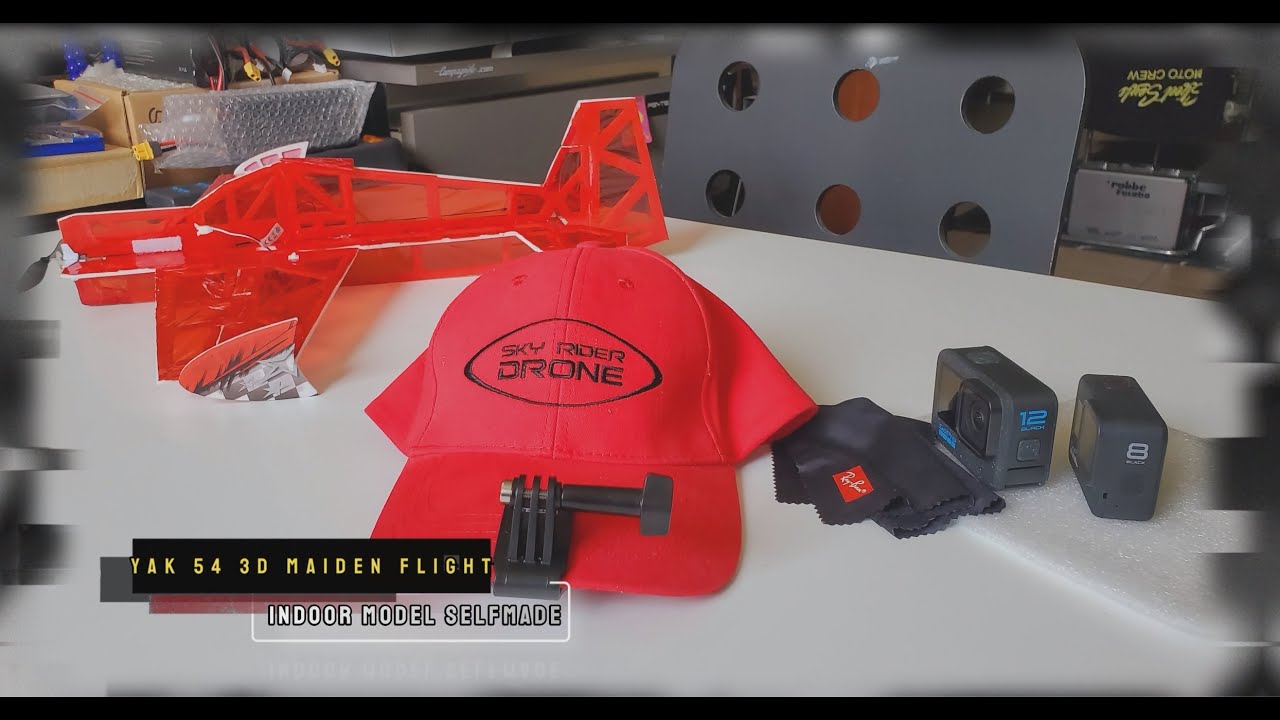YAK 54 3D, Indoor Model, Maiden Flight in Outdoor