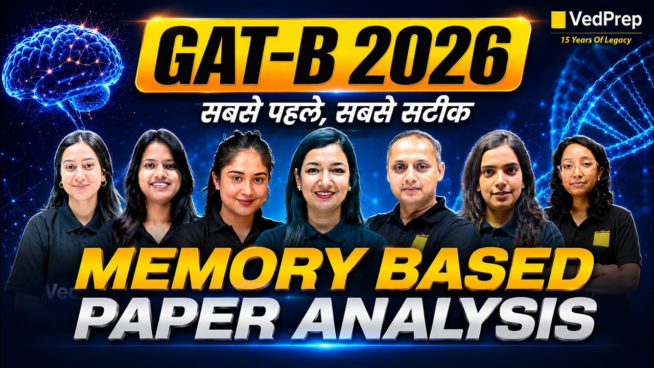 GAT-B 2026 🔥 Memory-Based Questions & Complete Paper Analysis | VedPrep