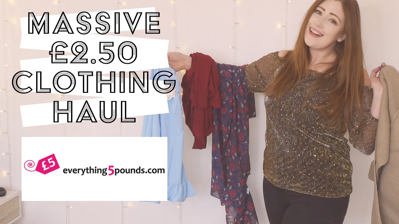 HUGE EVERYTHING5POUNDS SALE HAUL | ALL ITEMS &pound;2.50 | EVERYTHING5POUNDS CLOTHING HAUL | SALE SHOPPING