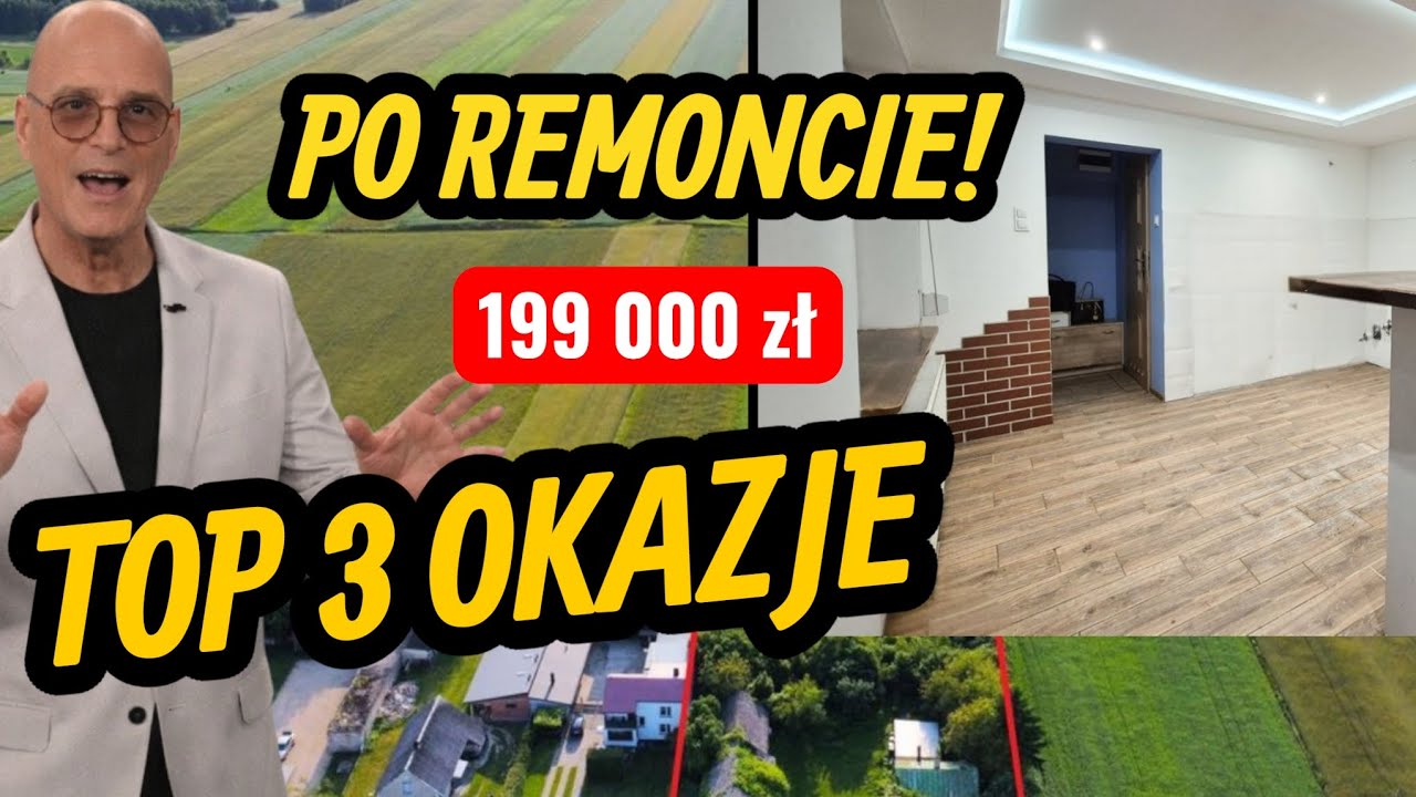 CENY UPADŁY? 📉 DOM PO REMONCIE ZA 199 000 ZŁ i 2 DOMY NA 1 DZIAŁCE! #metrkwadratowy 