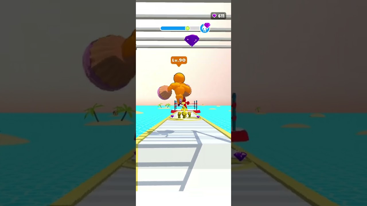 Level Up Runner Game | Satisfying Gameplay #games #shorts #gaming #asmr #leveluprunner