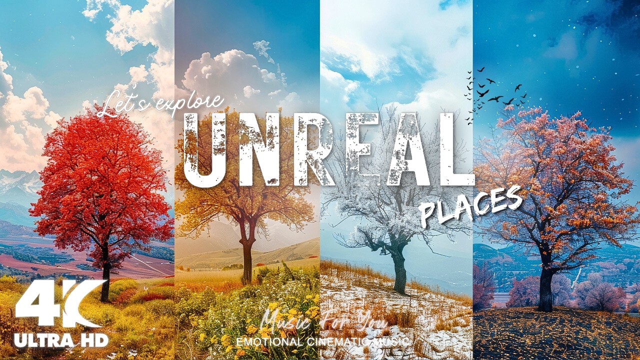 Exploring UNREAL PLACES on Earth in 4K HDR | Scenic Relaxation Film with Cinematic Music