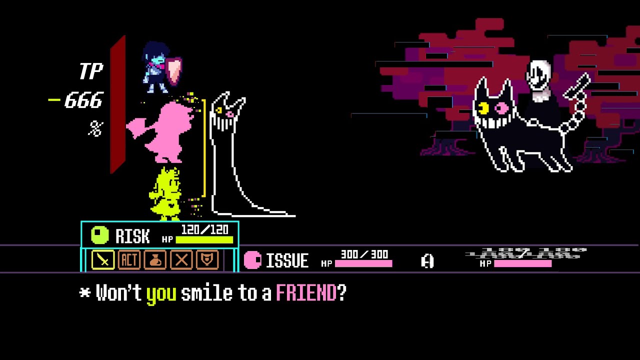 WON'T YOU SMILE TO A - [Deltarune UST FRIEND_BATTLE_THEME]
