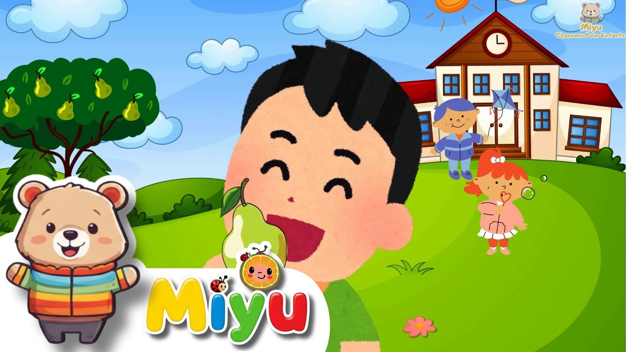 🌈👶 Apprends les Couleurs et Chante avec l'Homme Poire - Miyu - Chansons Pour Enfants 🎵