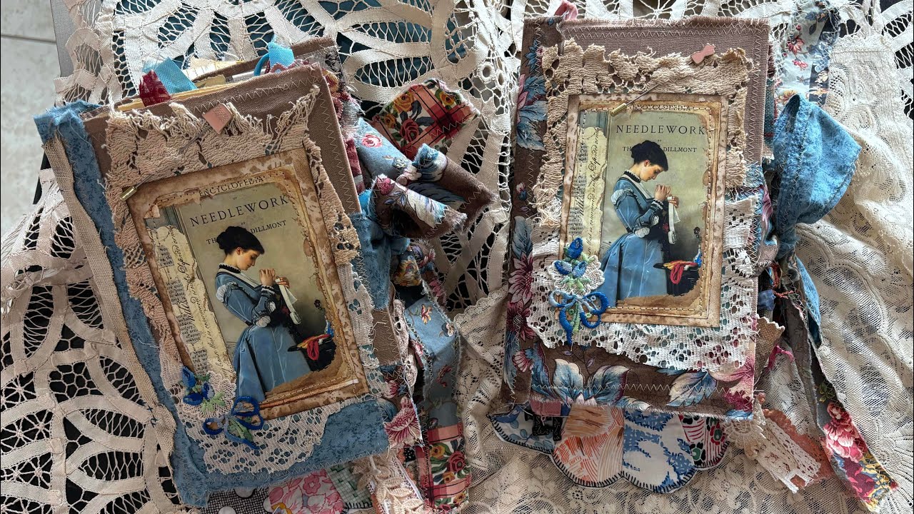 Vintage Needlework Sewing Journals #vintage #sewing #needlework #quilting #embroidery 