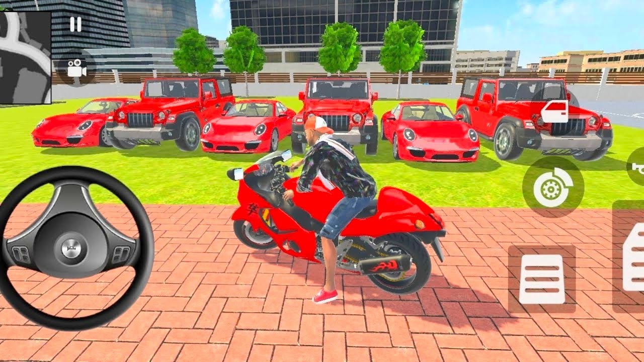 Car Bike Game: Franklin ordered an Indian Tractor and drives a new Indian Police SUV in the game