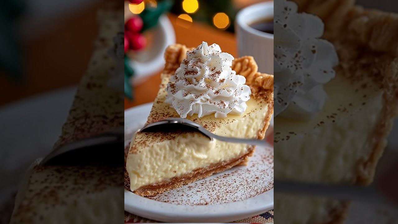 Christmas Eve Cinnamon Vanilla Custard Pie 