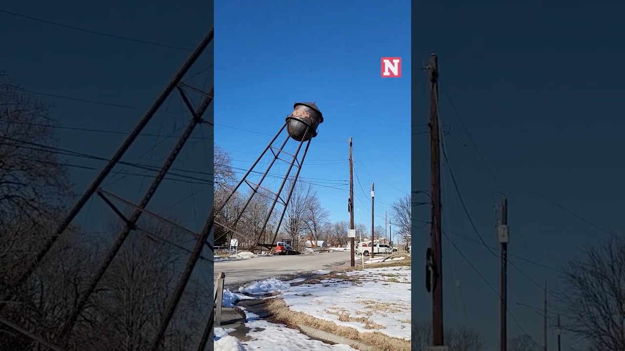 Water Tower Nearly Falls On Home During Close Call Demolition