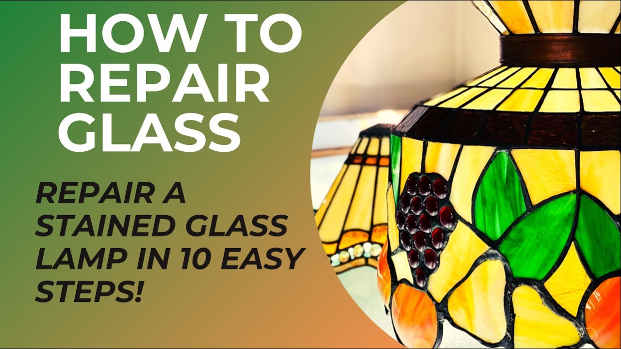 Vintage stained glass Lamp Repair
