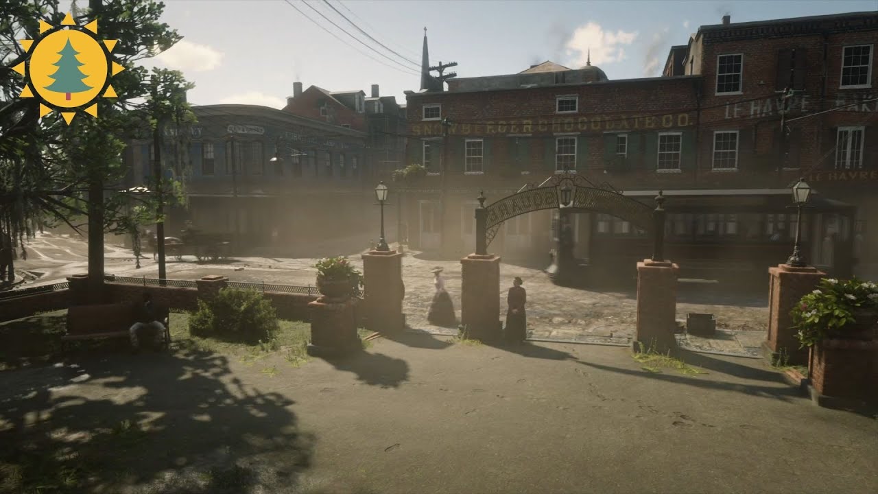 RED DEAD REDEMPTION 2 Ambience | Saint Denis #4 | Lemoyne | Day/Night Cycles