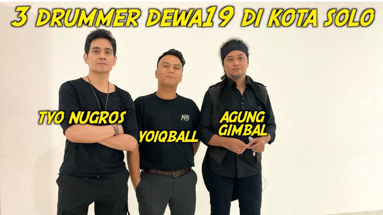 DEWA19 Pakai 3 drummer Yoiqball, Tyo Nugros & Agung Gimbal satu panggung